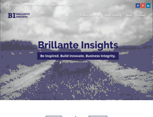 Tablet Screenshot of brillanteinsights.com